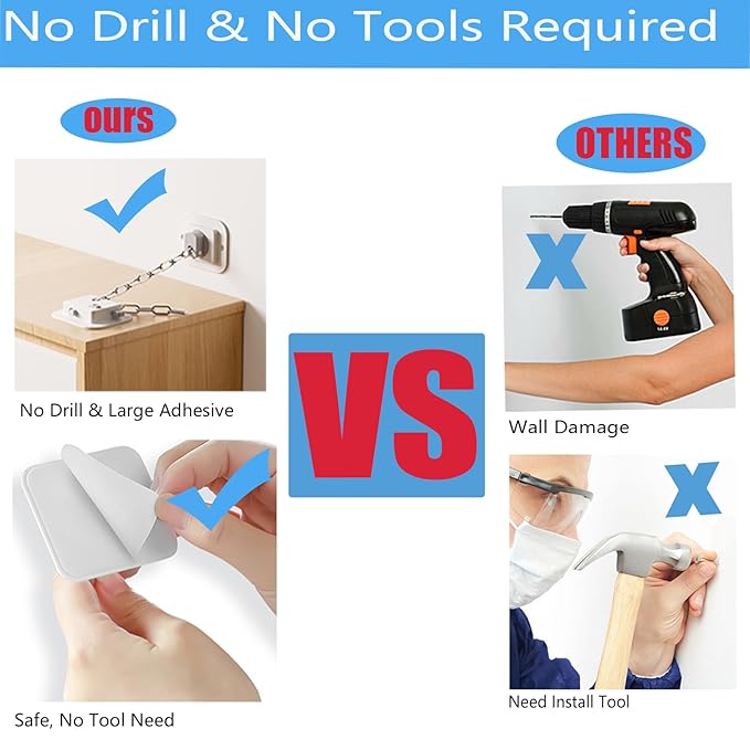 YEYA Anti-Tip No Drill Furniture Anchor - Image 5