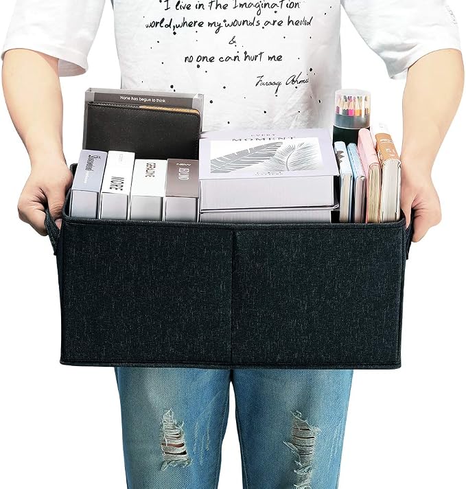 HOONEX Linen Foldable Storage Bins - Image 3