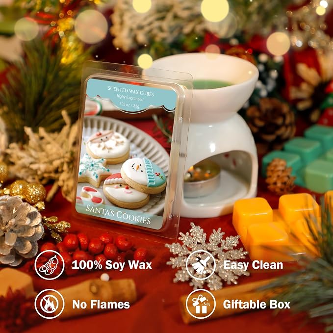 SCENTORINI Christmas Wax Melts, Wax Cubes Strong Scent 12 Pack, Scented Wax - Image 6