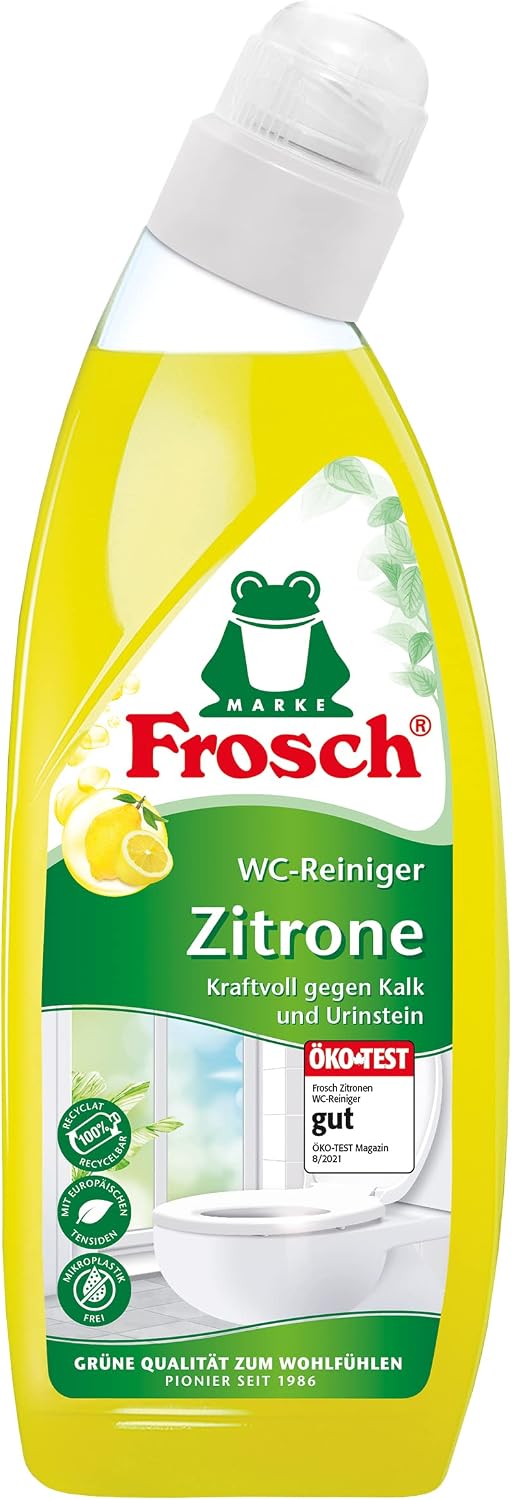 Frosch Lemon Toilet Cleaner, Yellow Lemon (Cleaner), Fresh, 750 g