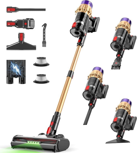 Cordless Vacuum Cleaner, 580W 50Kpa 65Mins, Vacuum Cleaners by Hotanime