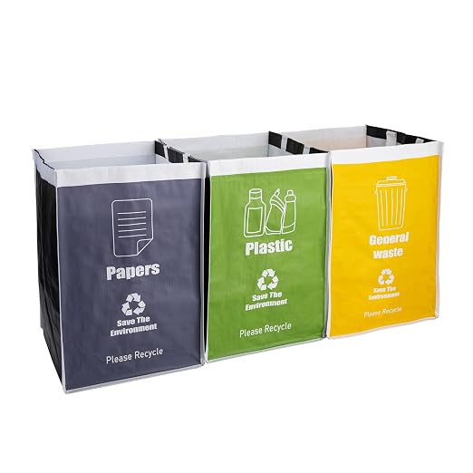 Recycle Waste Bag for Kitchen, Indoor Recycling Bins, Recycle Bins for Home by REFARICO