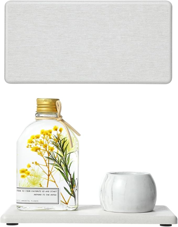 2PCS 7"x3.5" Water Absorbing Bathroom Sink Vanity Trays, Diatomite Stone Quick by Razborci