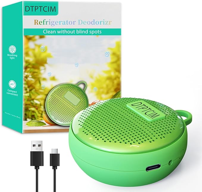 Refrigerator Deodorizer for Strong Odors, USB Charging Lasts 10+ Years Works in by Unknown