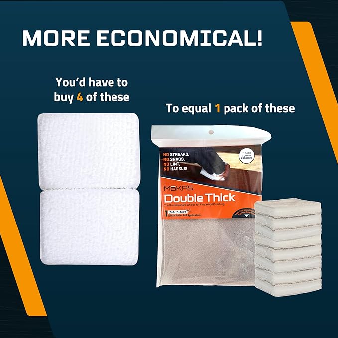 MāKRS Double Thick Stain Pad, Cut-to-Size Staining Pads, Streak-Free Applicator - Image 9