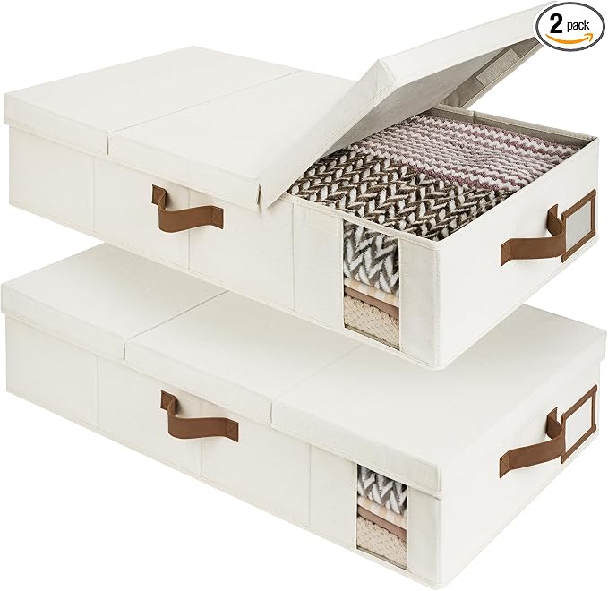 StorageWorks 2-Pack Large Under Bed Storage Bins by StorageWorks