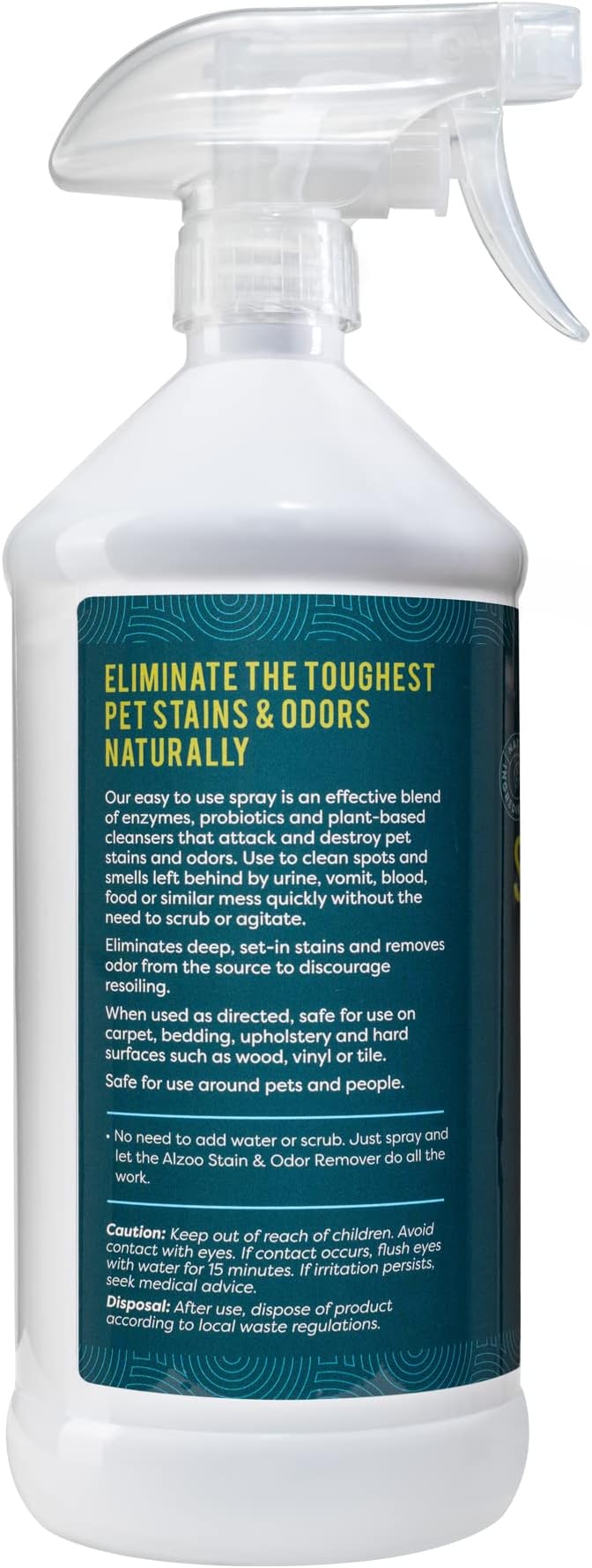 ALZOO Stain & Odor Remover, Quickly Lifts & Dissolves Pet Stains & Helps - Image 2