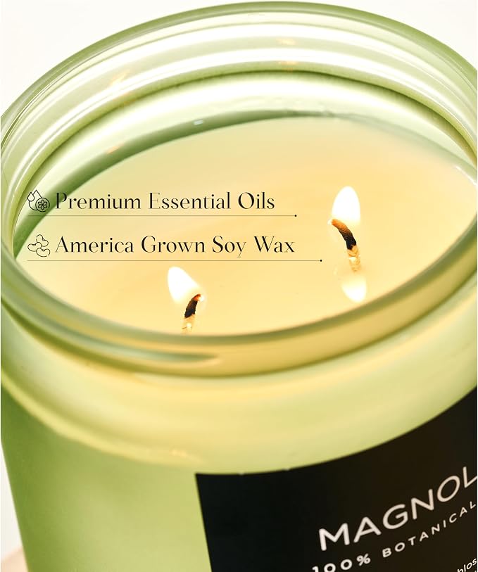 M&SENSE Magnolia Jasmine Spring Scented Candle, 11.6oz 70 Hours Long Lasting - Image 4