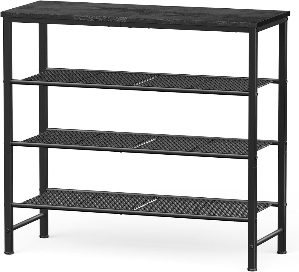 Kitsure Wooden Top Shoe Rack for Entryway, 29.5" x 11.4" x 24.8&quo...