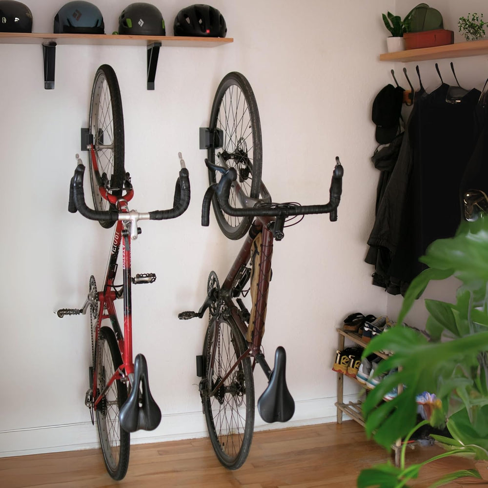Bike Wall Mount Rack for Road & Hybrid Bikes – Vertical Bike Storage