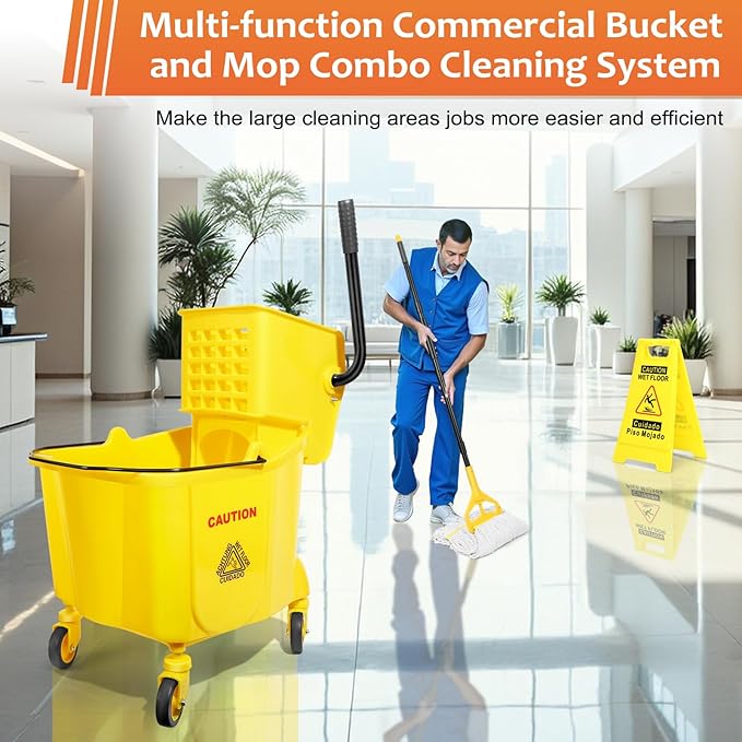 38 Qt Commercial Mop Bucket - Image 2