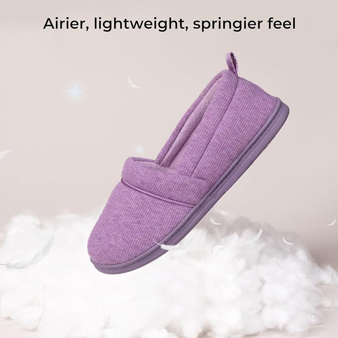 HomeTop Women's Comfy Loafer Slippers Lightweight Memory Foam Non-slip Indoor - Image 5