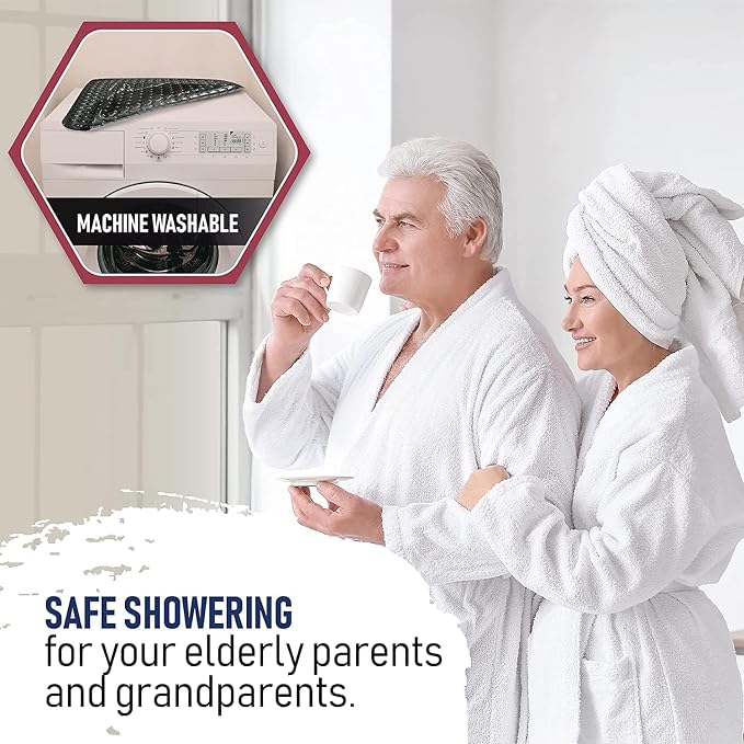 ENKOSI Extra Large Square Non Slip Shower Mat - Image 6