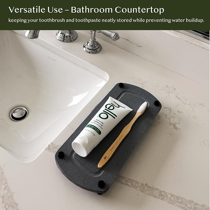 2PCS Instant Dry Sink Caddy Organizer, Fast Drying Sponge and Soap Dispenser - Image 8