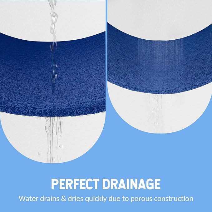 Non-Slip Bathtub Mat, Anti Slip Shower Mat, Fast Drying Bathtub Mats, Foot - Image 6