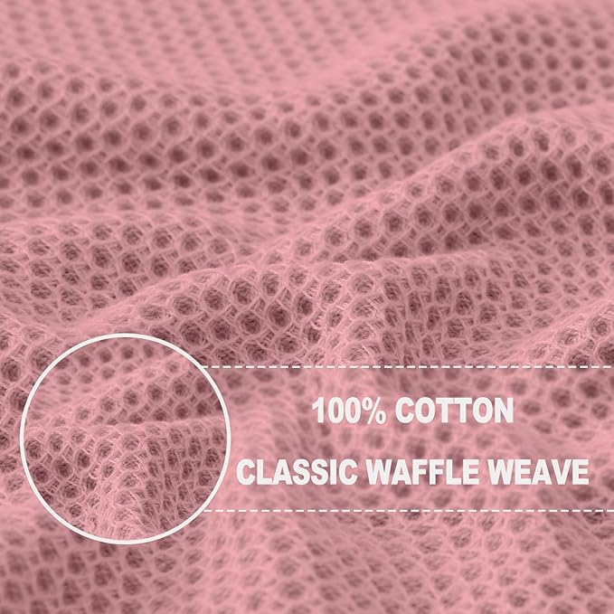 Homaxy 100% Cotton Waffle Weave Kitchen Dish Cloths, Ultra Soft Absorbent Quick - Image 2
