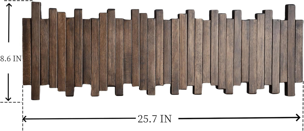 Natural Wood Wall Mounted Piano Coat Rack| Coat Rack Wall Mount| Flip Down Wa...