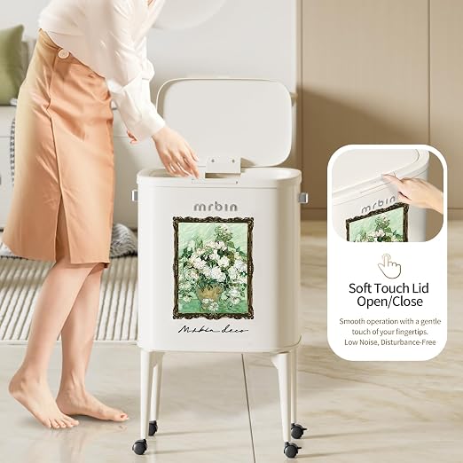 MRBIN Metal Kitchen Trash Can - Image 4