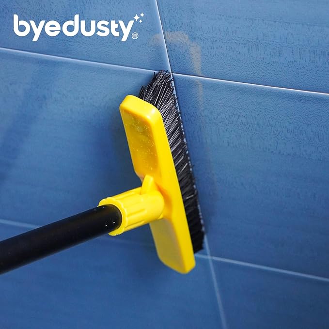 Grout Brush with Long Handle, Rotation Tile Grout Cleaning Tool, Wall Cleaner - Image 9