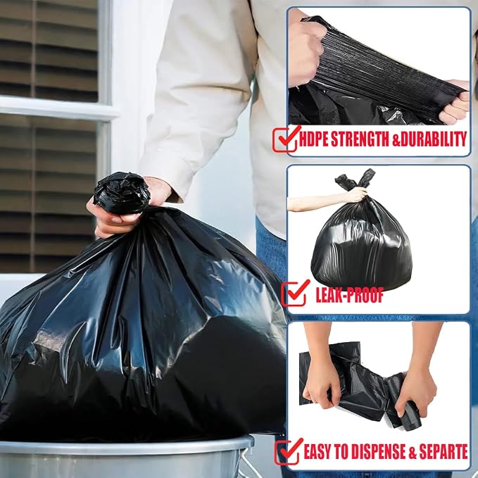 13 Gallon Trash Bags, Industrial, Commercial, Janitorial - Image 4
