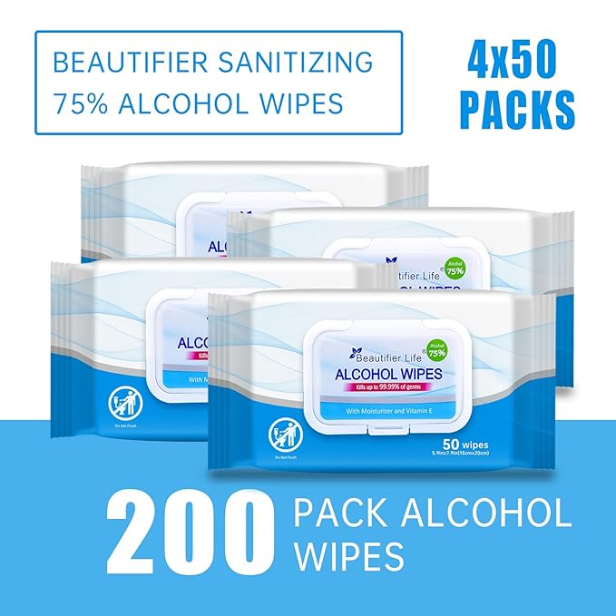 75% Alcohol Wet Hand Sanitizing Wipes - Image 5