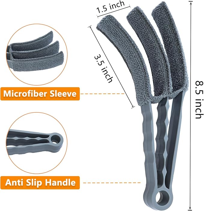 Microfiber Feather Duster, Window Blind Duster Brush, Blind Cleaner Tools - Image 2