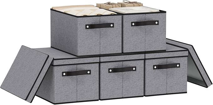 Storage Boxes, 15 x 9.8 x 8.3 Inch Baskets by YheenLf