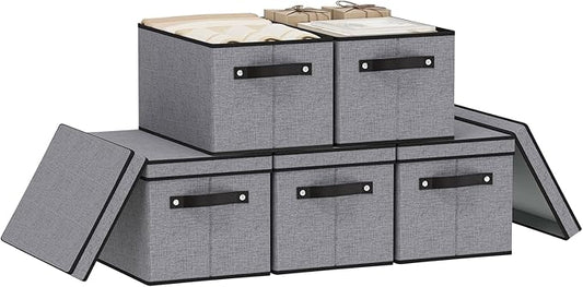 Storage Boxes, 15 x 9.8 x 8.3 Inch Baskets by YheenLf