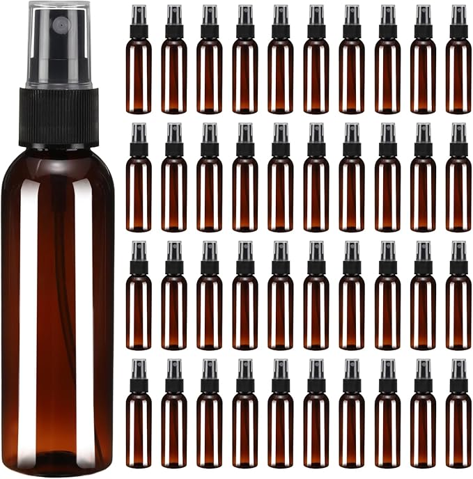 uxcell 100Pack Spray Bottles, 2Oz/60ML Reusable Clear Empty Mist Plastic Mini by uxcell