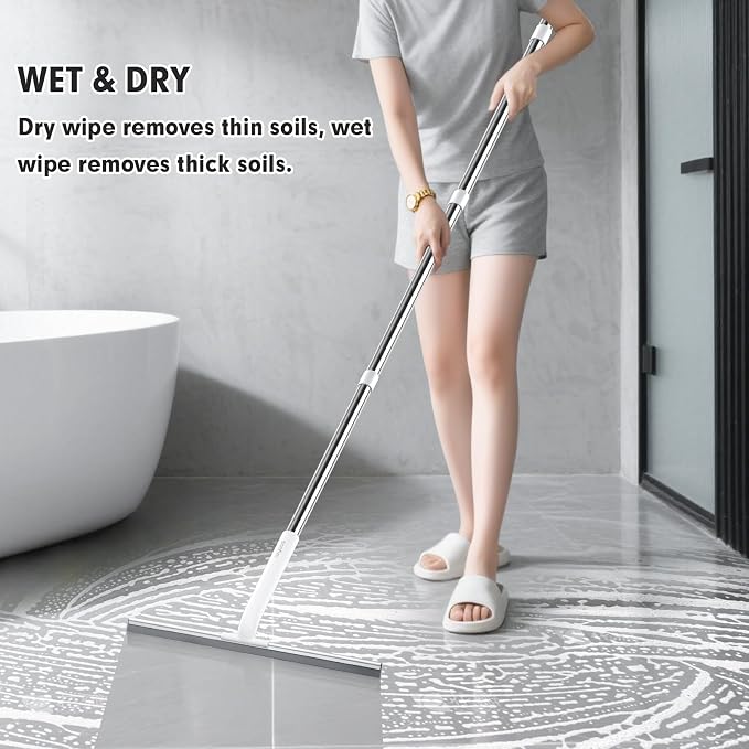 Rubber Floor Squeegee for Smooth Surface Concrete Floor, Tile Floor, Heavy Duty - Image 2