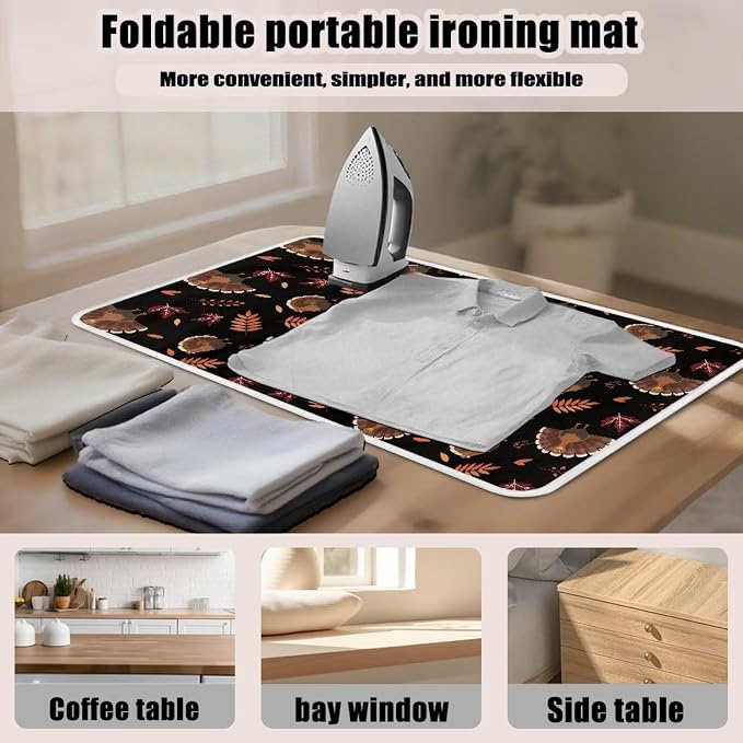 Cute Ironing Mat for Table top Washer, Countertop, Turkey Portable Iron Pad - Image 6