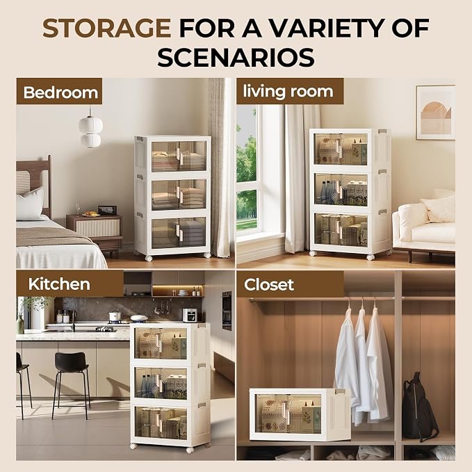 Elegant 4 Tiers Stackable Storage Bins - Image 7