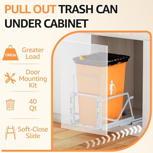 Pull Out Trash Can Under Cabinet Kit - Image 7