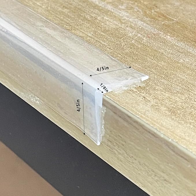Edge Protector 100% Silicone, Baby Proofing Corners Clear Guards, Pre-Tape - Image 2