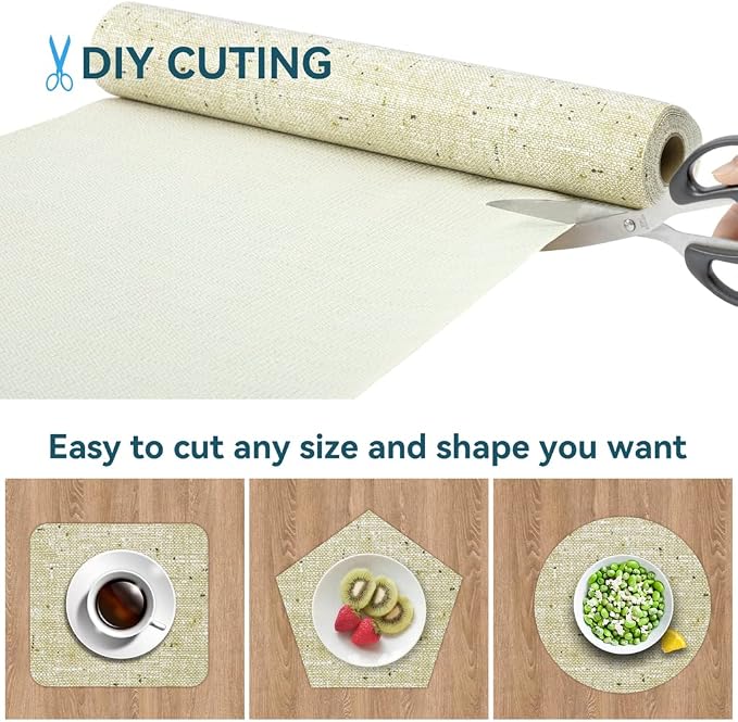 Shelf Liner 18" W x 96" L Cabinet Liners Non Adhesive, Drawer Liners Non Slip - Image 4