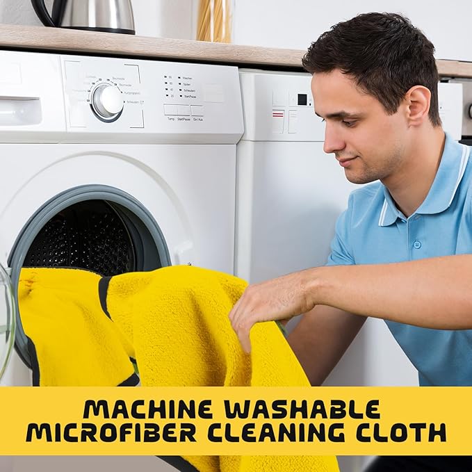 Tallew 50 Pcs Microfiber Towels 16 Inch x 16 Inch Microfiber Cloth Car Drying - Image 5