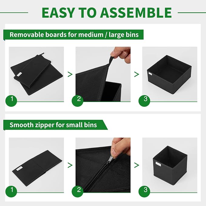 Criusia Drawer Organizer Clothes, 8 Pack Underwear Drawer Organizer, Foldable - Image 6