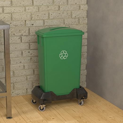 23 Gallon Green Recycle Slim Jim Trash Can - Image 4