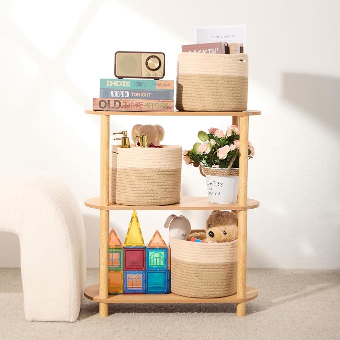 Small Basket for Organizing | Cube Shelf Closet Storage Baskets | 9.7×9.7×7.1” - Image 6