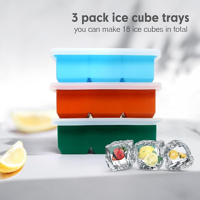 Silicone Ice Cube Trays 3 Pack - Image 5