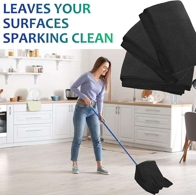 Newwiee 6 Pcs Extra Large Microfiber Cleaning Cloth 30" x 20" Washable Reusable - Image 4