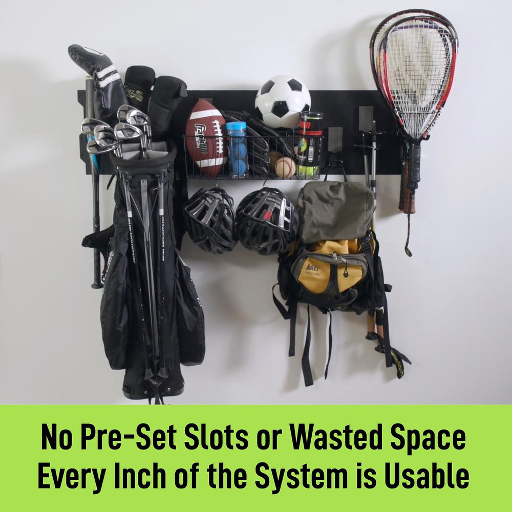 GATOR MAGNETICS Wall Kit: 3 Panels, 6 Magnetic Hooks – Garage Organizer