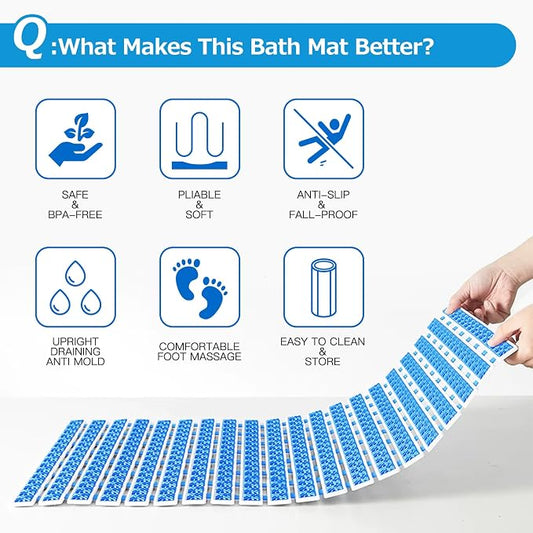 Matace Non Slip Rubber Bathtub & Shower Mat - Image 2