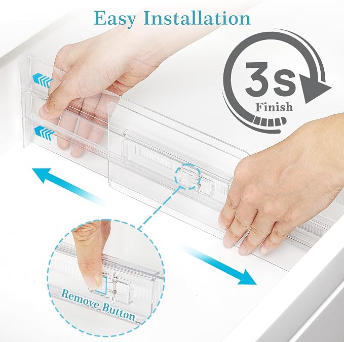 Vtopmart 4 Pack Drawer Dividers - Image 5
