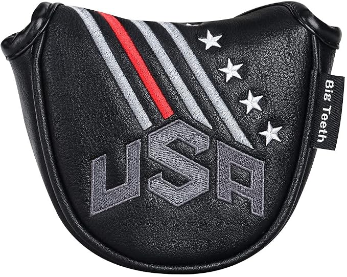 Big Teeth Golf Cover USA Stripe and Star Headcover Covers, Driver Fairway Wood by BigTeeth