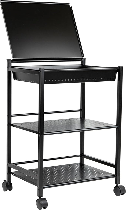 Mind Reader Cart with Covered Compartment, Office Organizer by MindReader