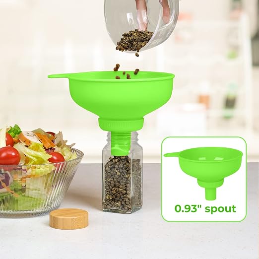 Wide Mouth Kitchen Funnel, Food Grade Plastic Cooking Canning Funnel - Image 6