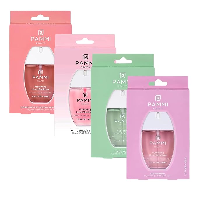 PAMMI Power Mist Hydrating Hand Sanitizer Spray, Portable Travel Size Pocket by PAMMI