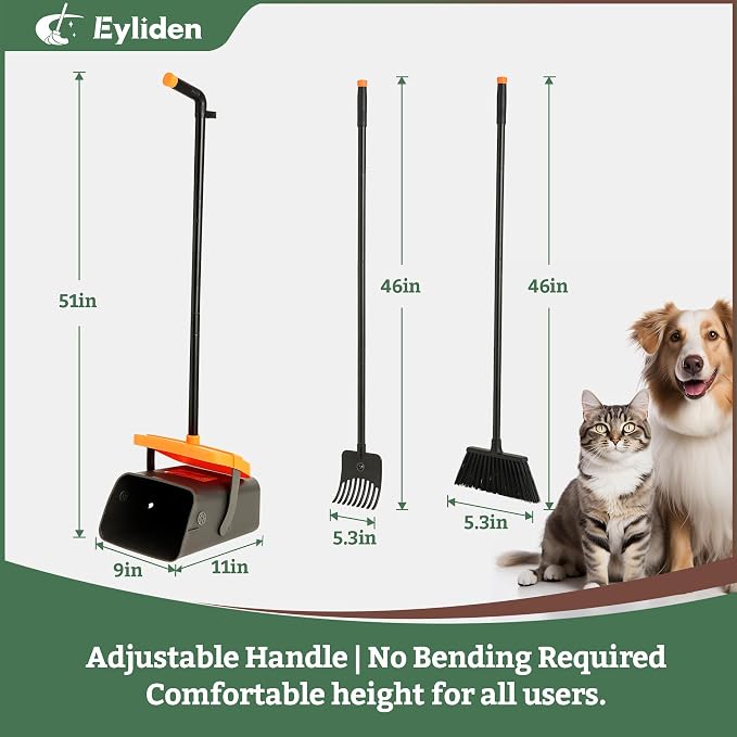 Eyliden Pooper Scooper Broom Set, Include - Image 5