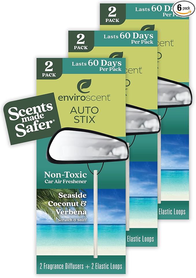 Enviroscent Non-Toxic Car Air Freshener Natural Car Air Freshener | Essential by Enviroscent